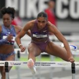 Olympic champs Masai Russell, Grant Holloway add national indoor titles